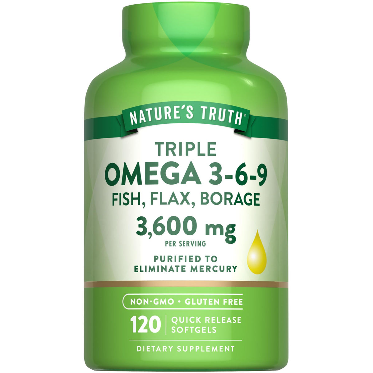 Omega 3-6-9 Softgels 3600mg 120 Count P824076