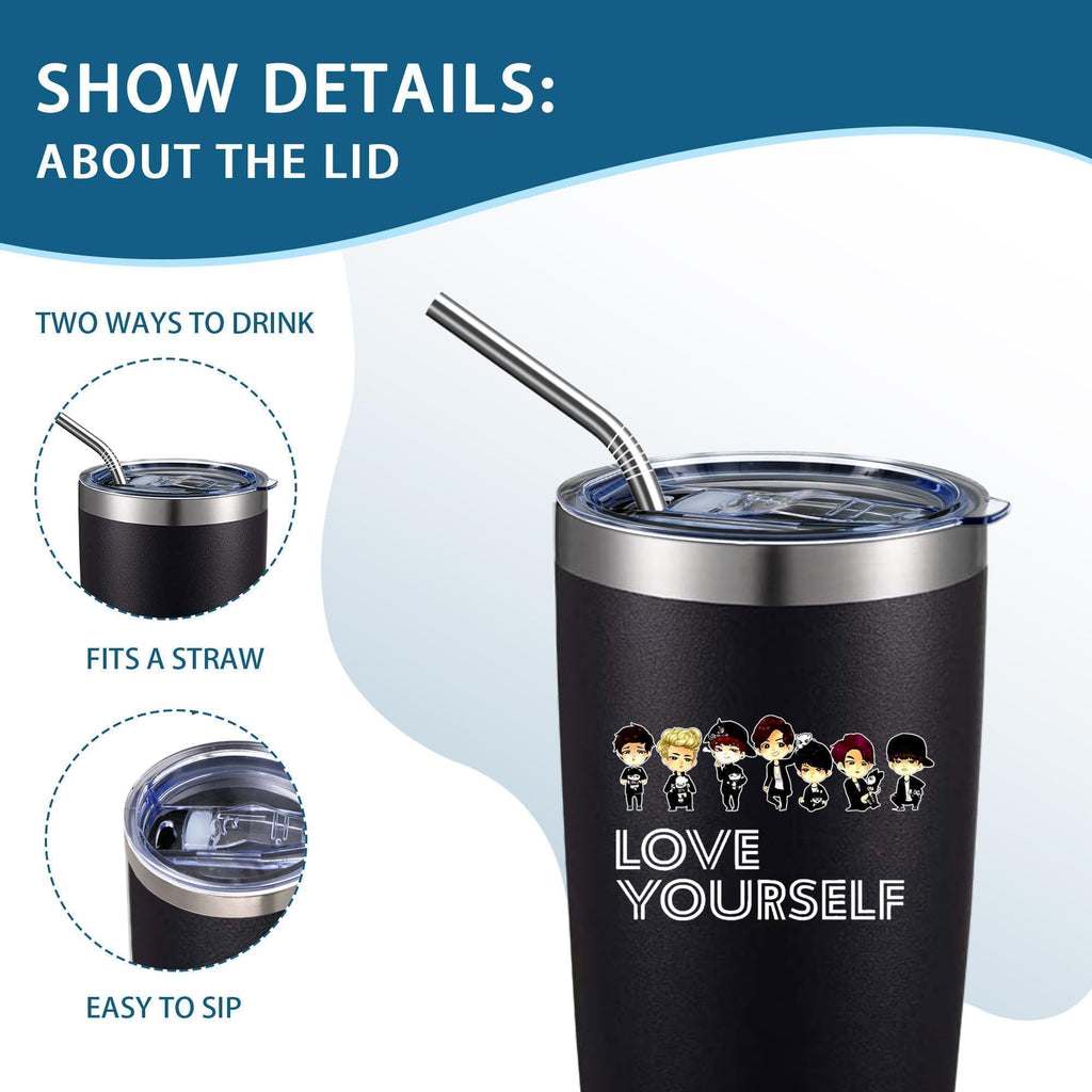 20oz Insulated Stainless Steel Tumbler with Lid L72923