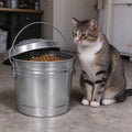 6 Gal Galvanized Steel Storage Can with Locking Lid K672124