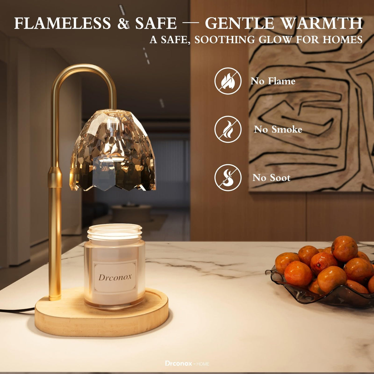 Candle Warmer Lamp with Timer Dimmable W16703