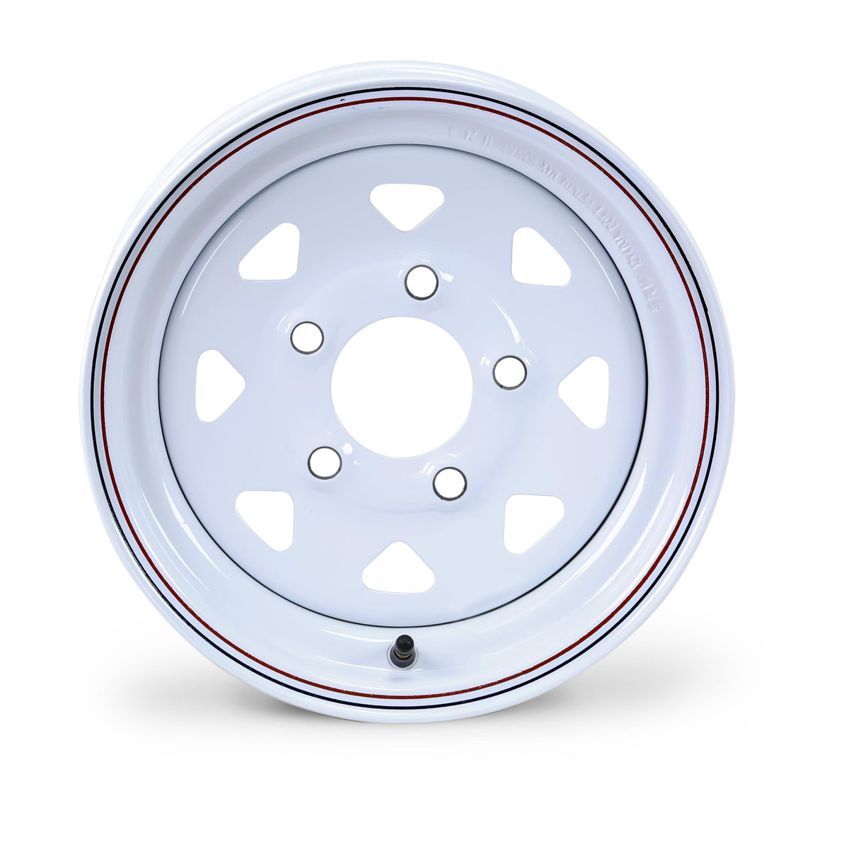 5.30-12 Trailer Tire Wheel 6-Ply White Spoke Rim D1650