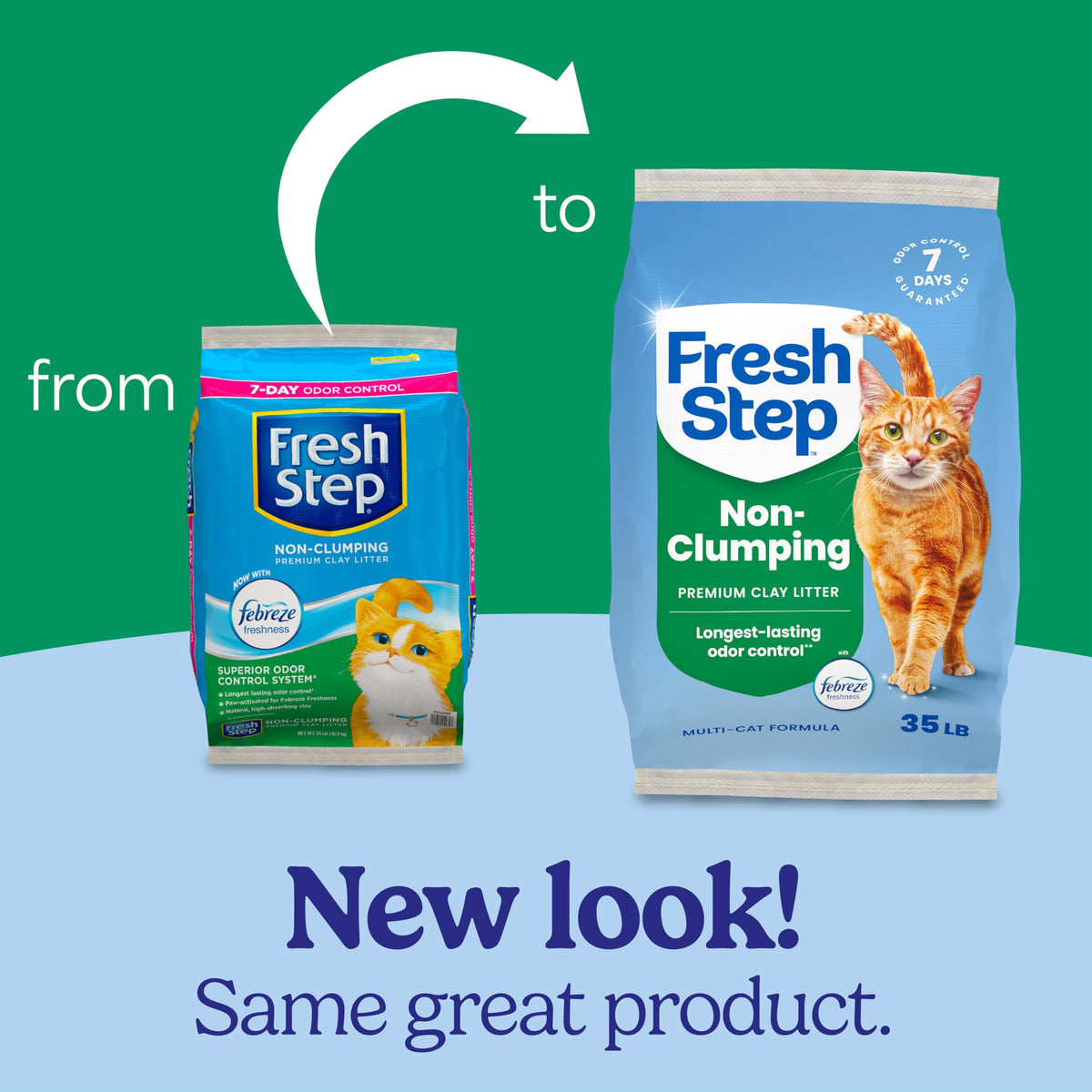 Non-Clumping Cat Litter with Odor Control, 35 lb. Bag S510850