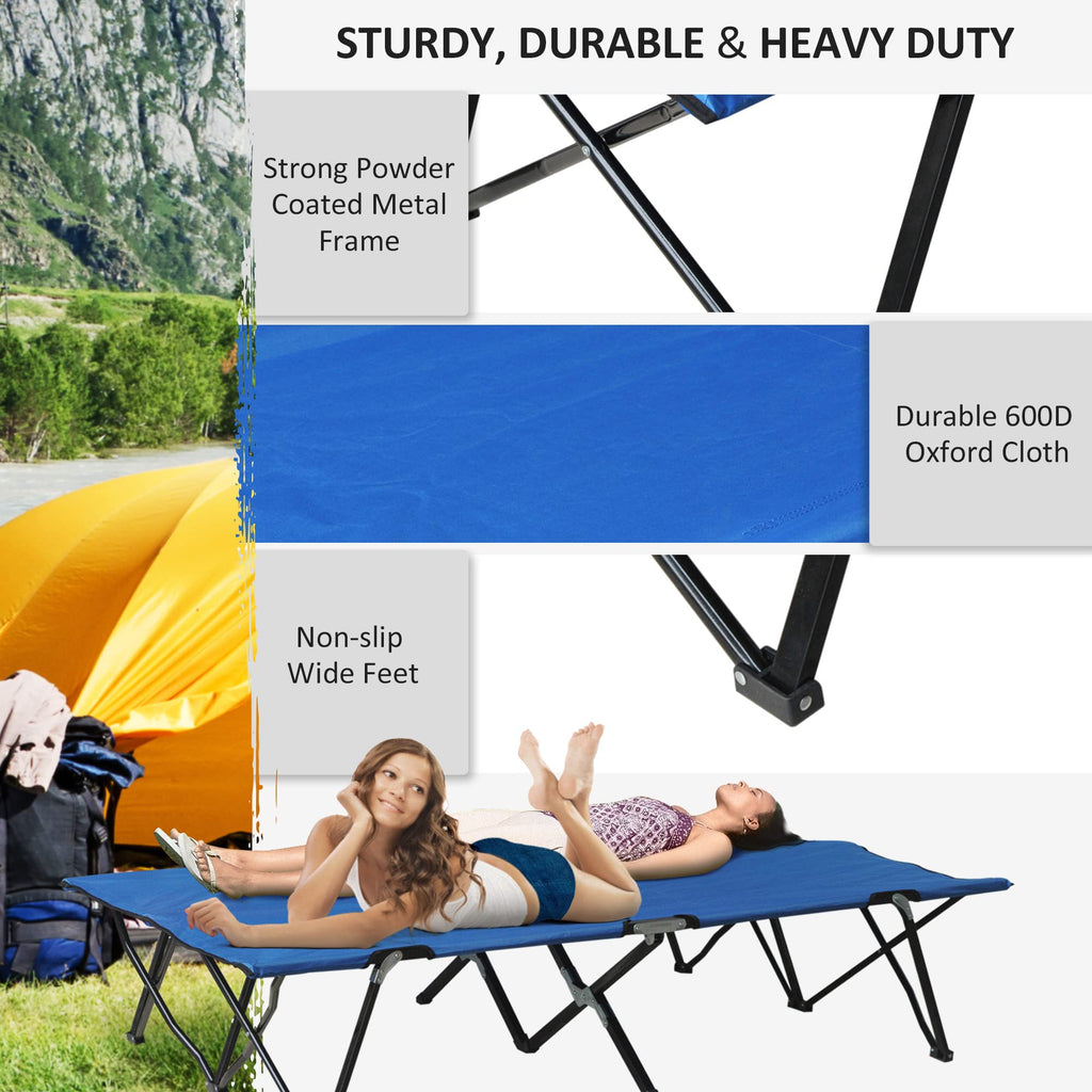 2 Person Folding Camping Cot with Carry Bag I980
