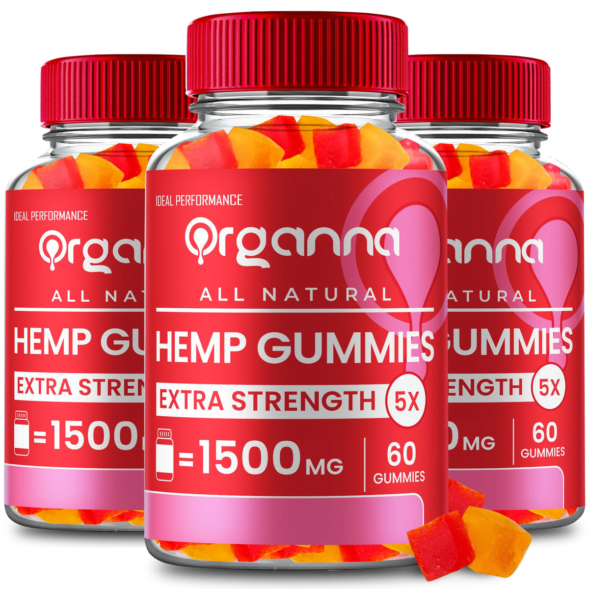 All Natural Full Spectrum Gummies 3 Pack A32845