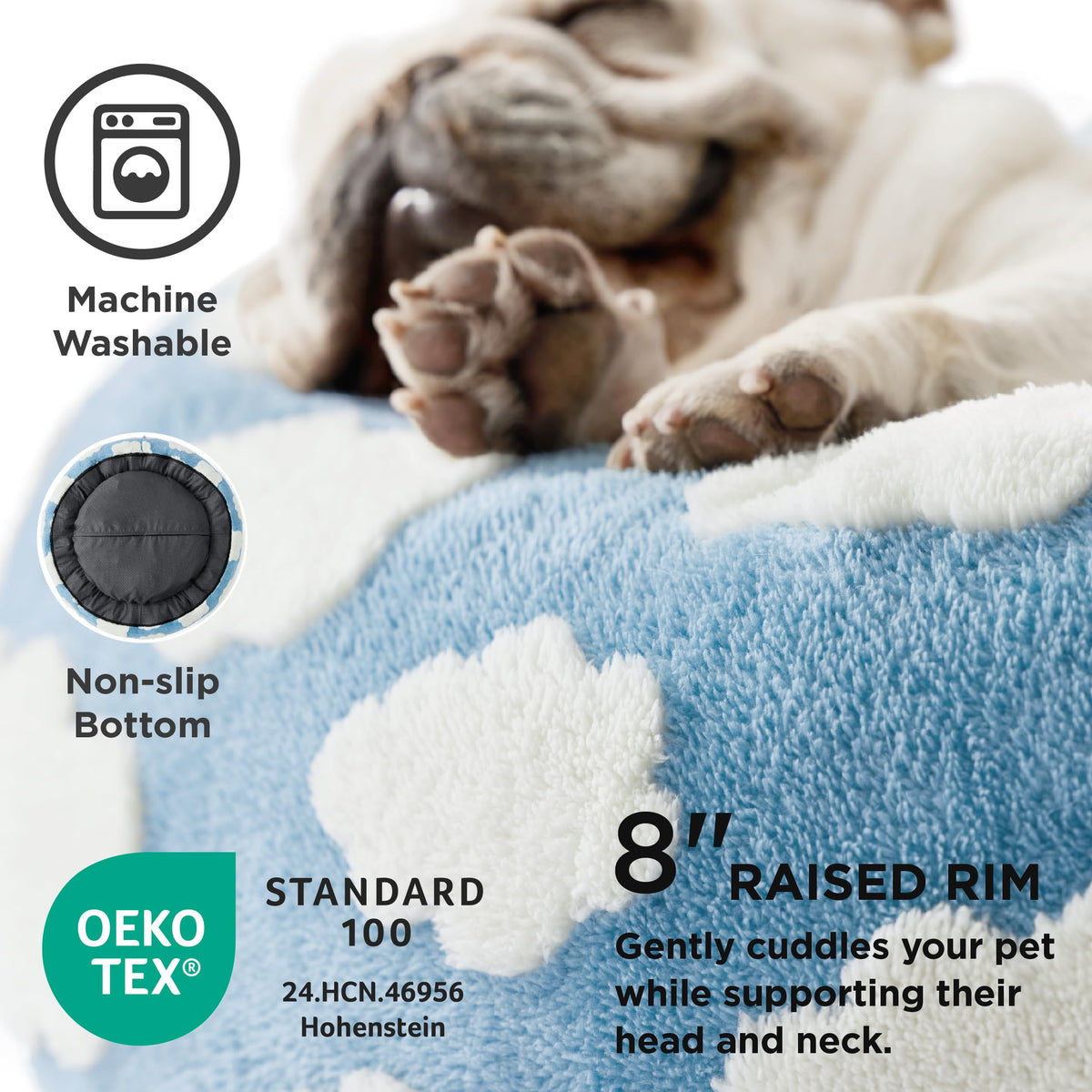 Blue 30x30x8in Dog Bed A77237