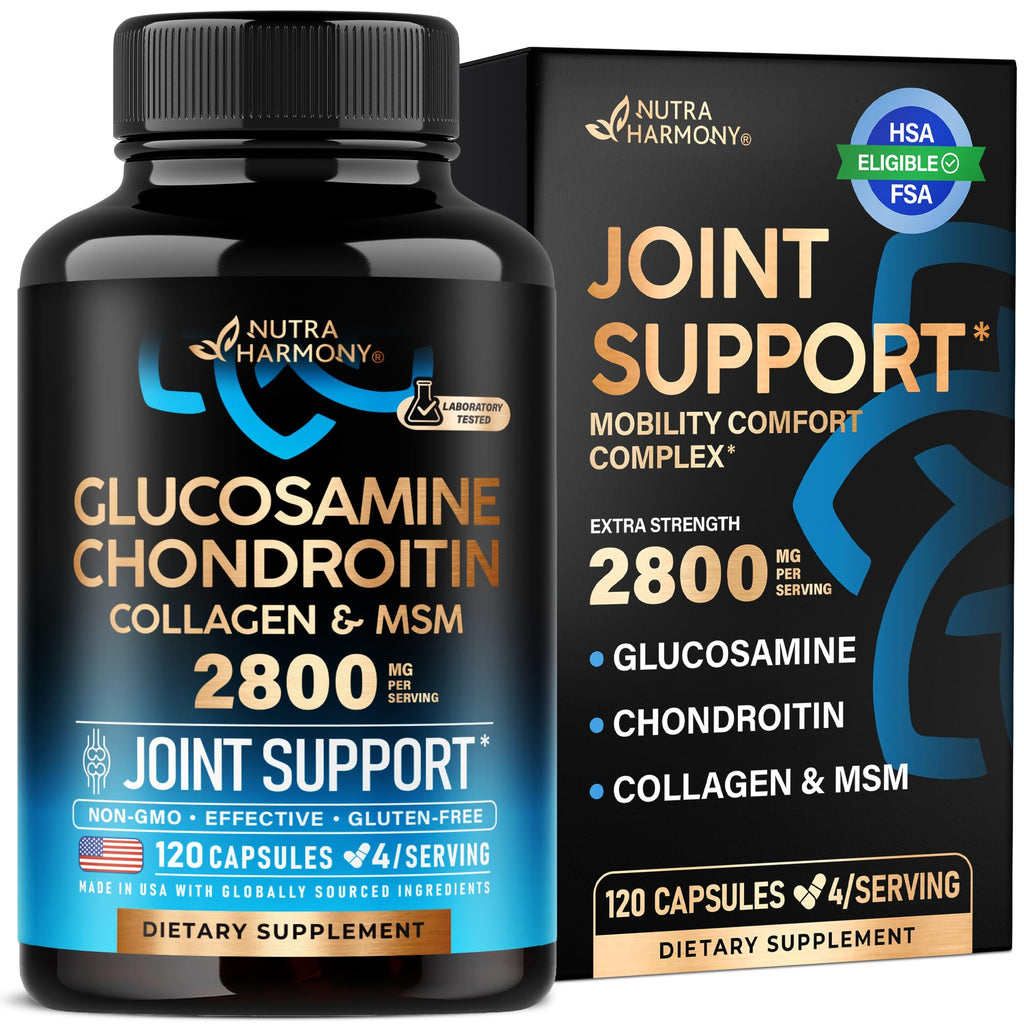 Glucosamine Chondroitin MSM Collagen 2800 mg 120 Caps U872
