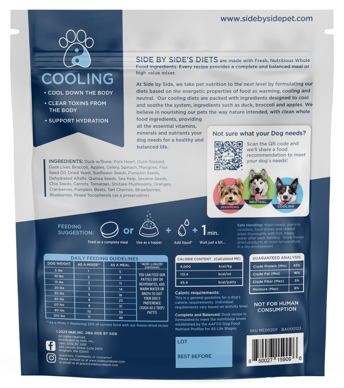 Freeze Dried Dog Food, 12 oz Z732