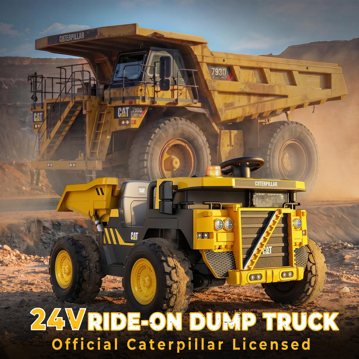 24V Ride On Dump Truck with Remote Control T308