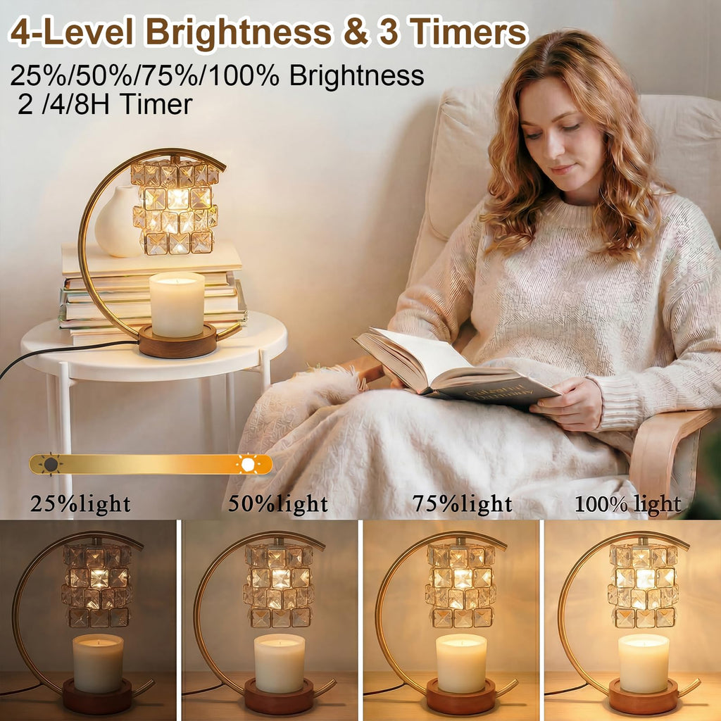Candle Warmer Lamp with Timer Dimmable Wax Warmer K9419