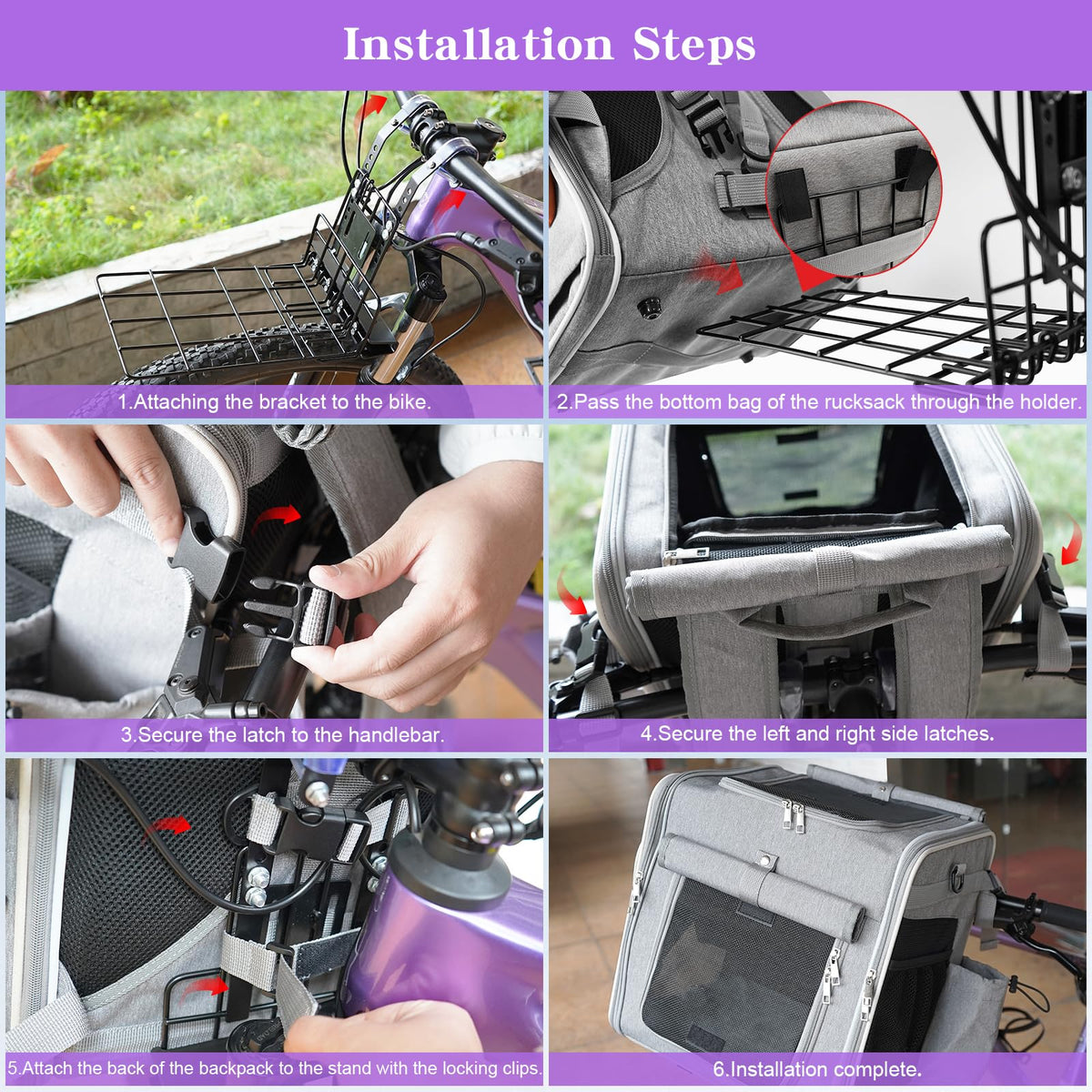Bike Basket with Mounting Bracket A693