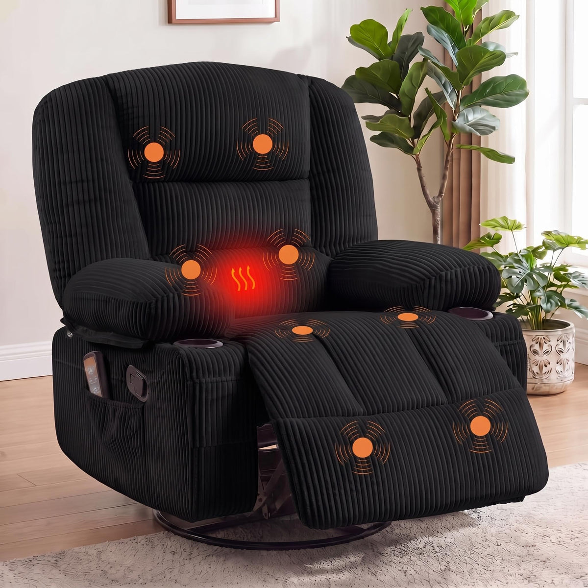 Oversized Swivel Rocker Recliner Chair M5664