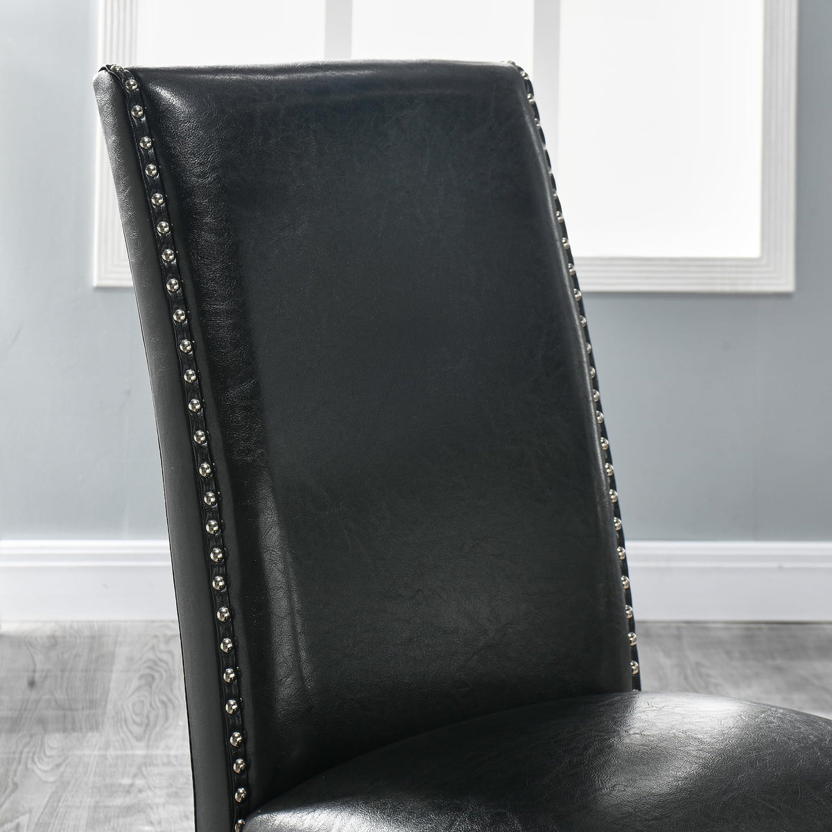 Black PU Dining Chairs Set of 2 T894092