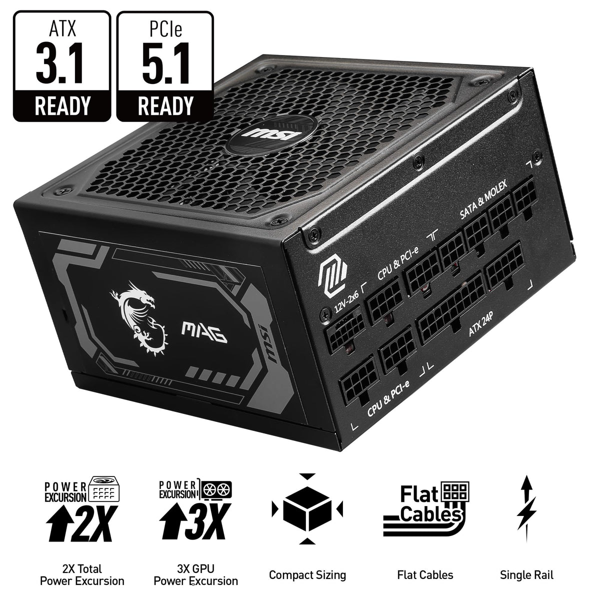 Fully Modular Compact 1000W Power Supply, 80+ Gold B4441