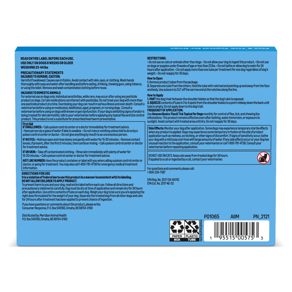 Flea and Tick Topical Treatment for Medium Dogs 3 Count E626436
