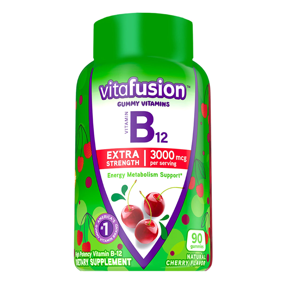 Beetroot Chews and B12 Gummies, 90 Count Cherry Flavor Q272