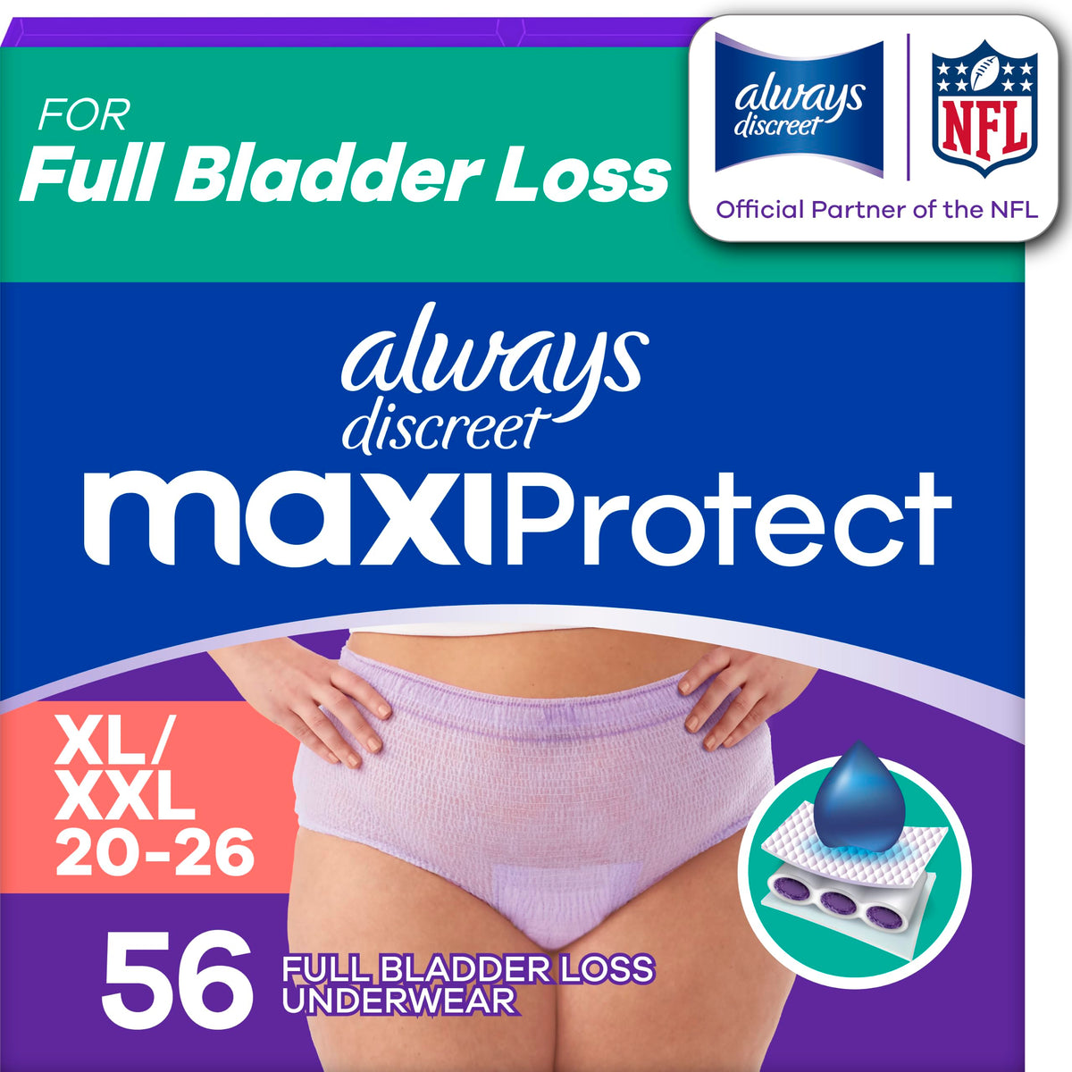 Scented Adult Diapers Size XL/XXL 56 Count Y36602