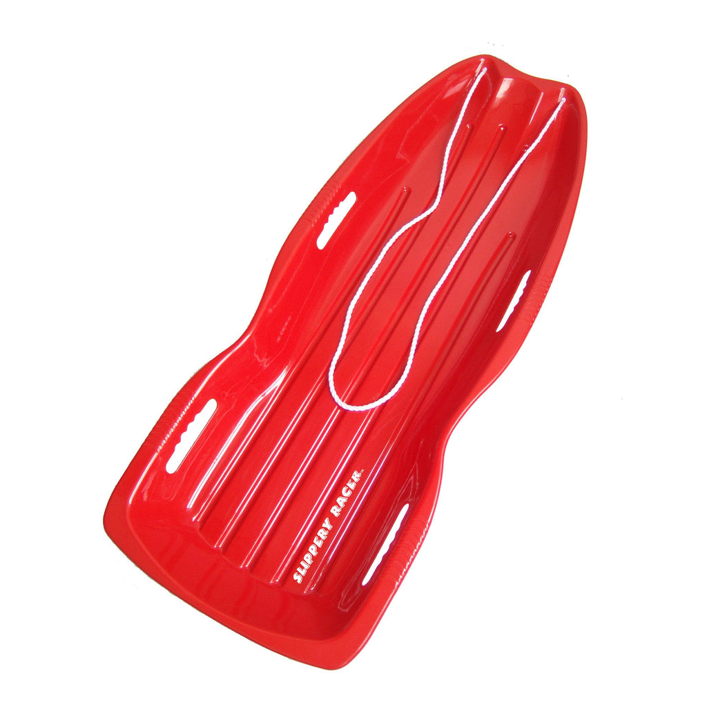 Plastic Toboggan Snow Sled with Pull Rope and Handles N7567