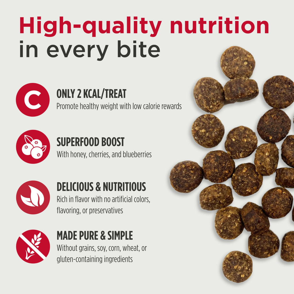 Turkey Recipe Grain-Free Low-Calorie Dog & Puppy Training Treats, 16 Ounce Pouch L878933