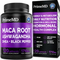 Maca Root Ashwagandha 1710mg with DHEA & Black Pepper, 120ct Y151589