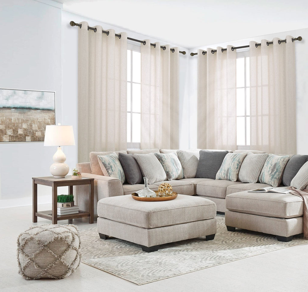 Beige Linen Curtains 2 Panels 84 Inches Long J1315
