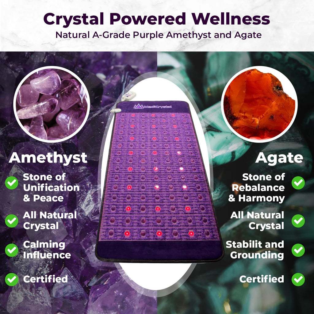Far Infrared Amethyst Heating Pad Mini 32" L x 20"W Z669