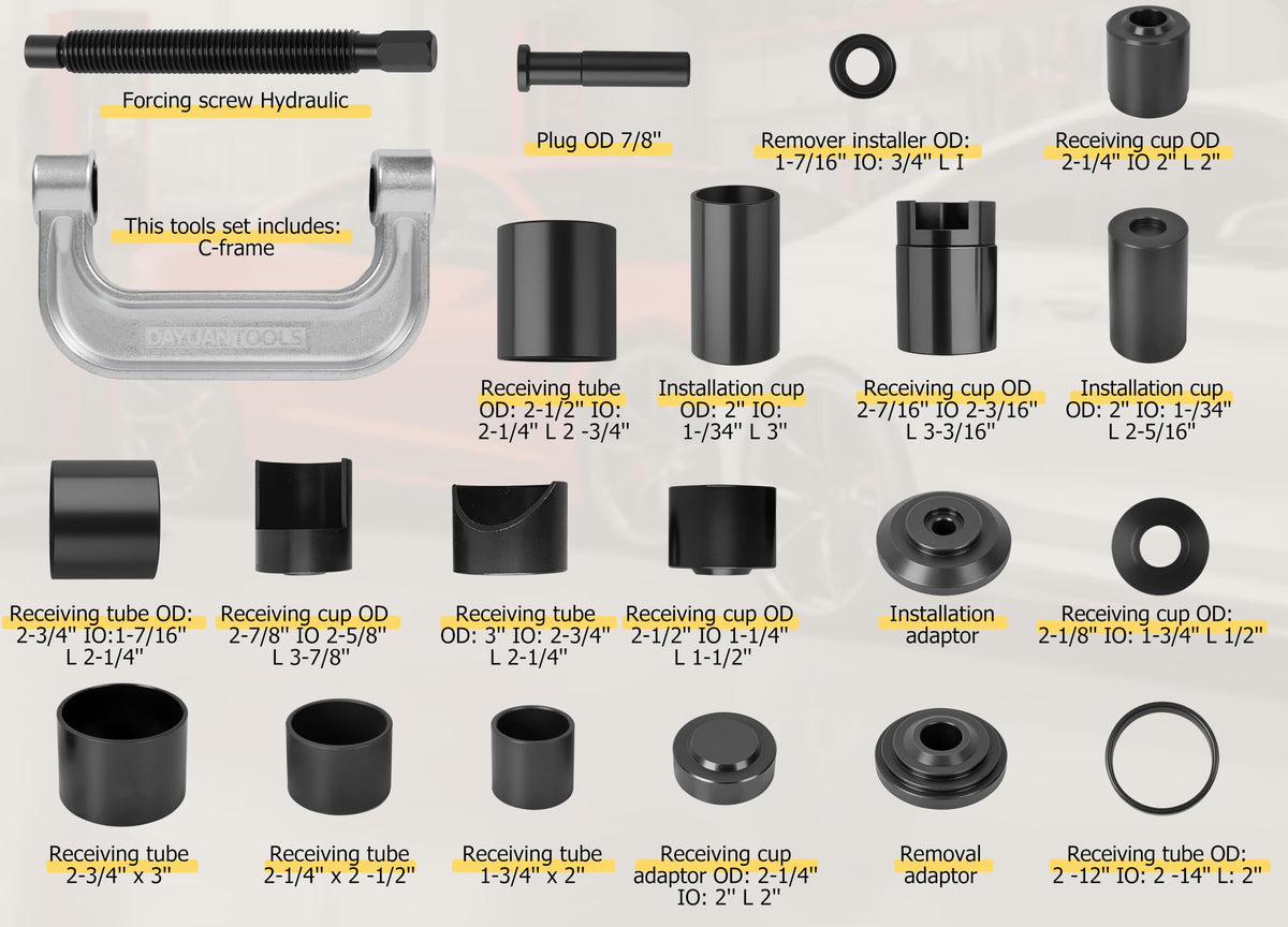 21 Pcs Ball Joint Press Service Kit P296