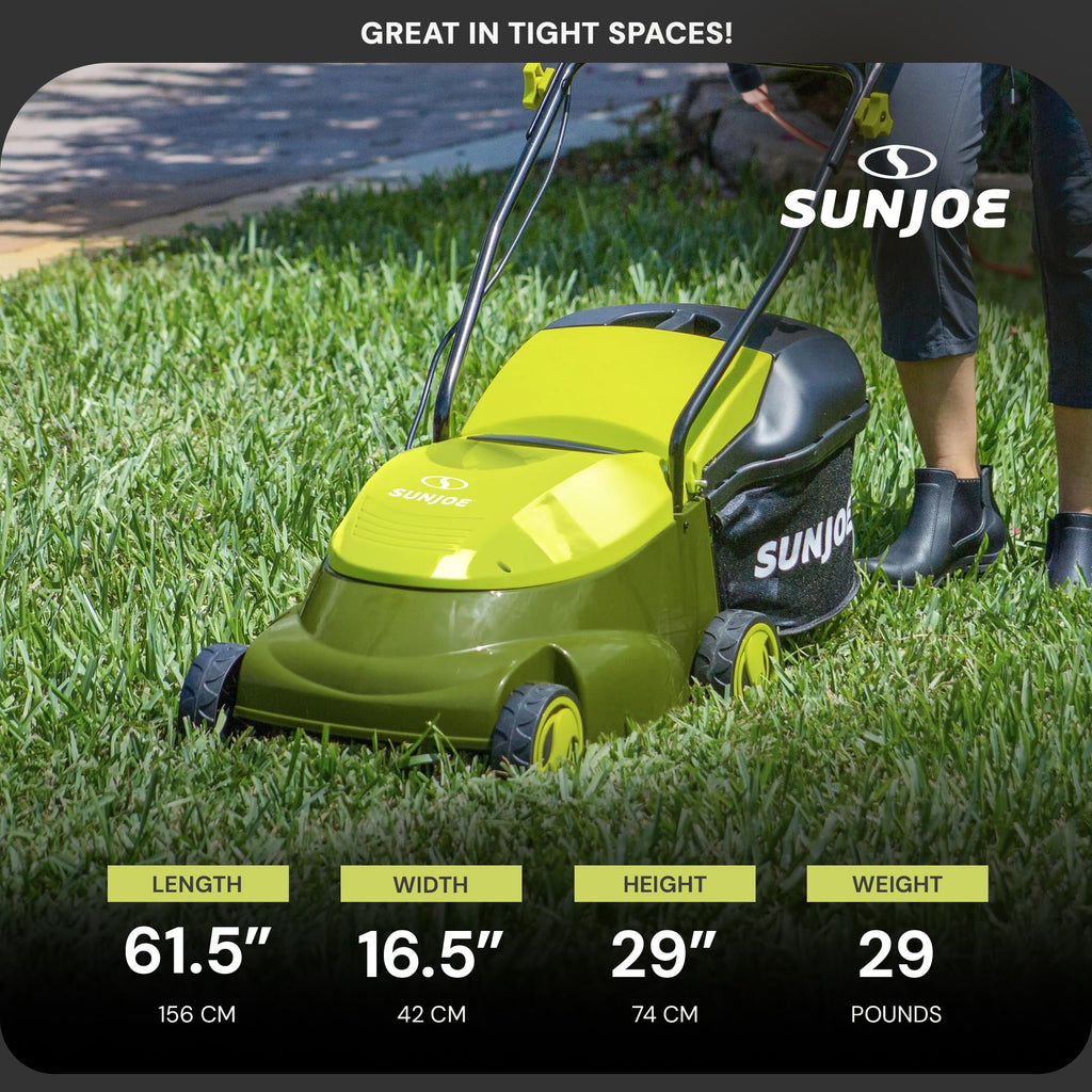 14-Inch 12-Amp Electric Lawn Mower with 10.6-Gallon Bag E523