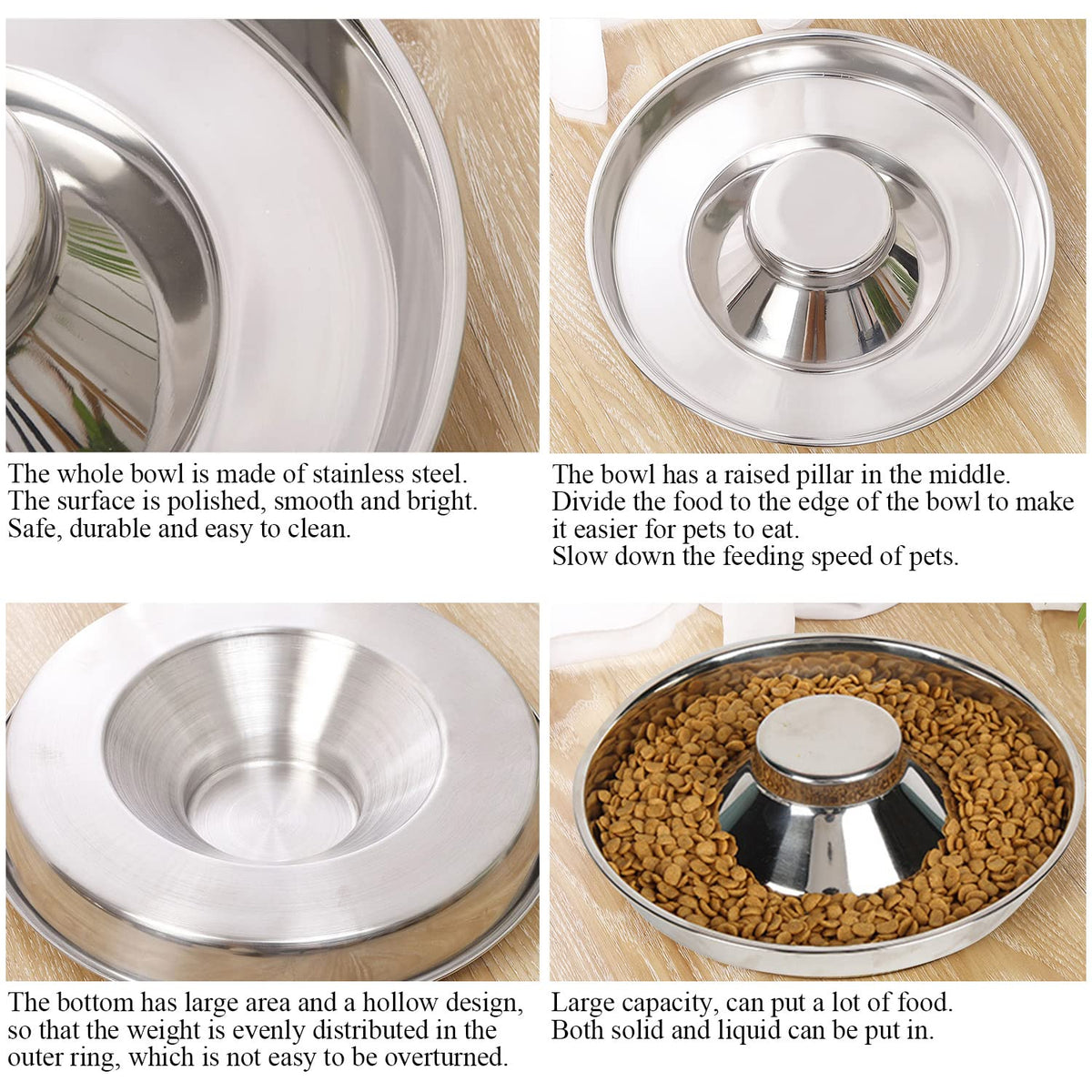Stainless Steel Pet Bowl A63374