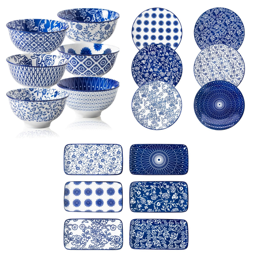 18 Pieces Ceramic Dinnerware Set Service for 6 L32158
