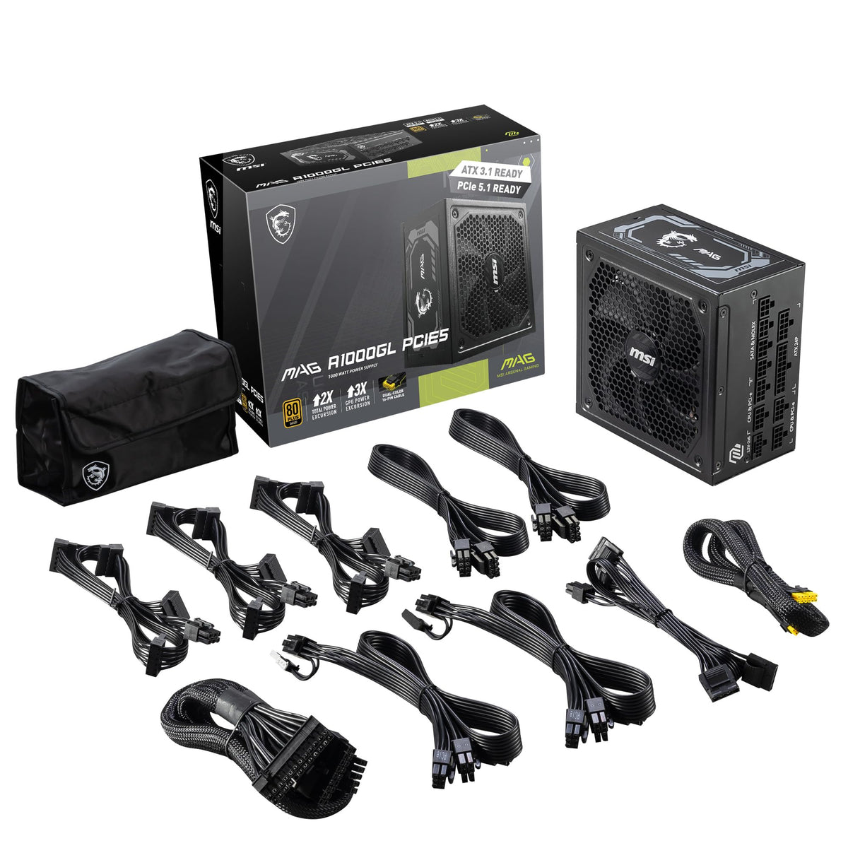 Fully Modular Compact 1000W Power Supply, 80+ Gold B4441