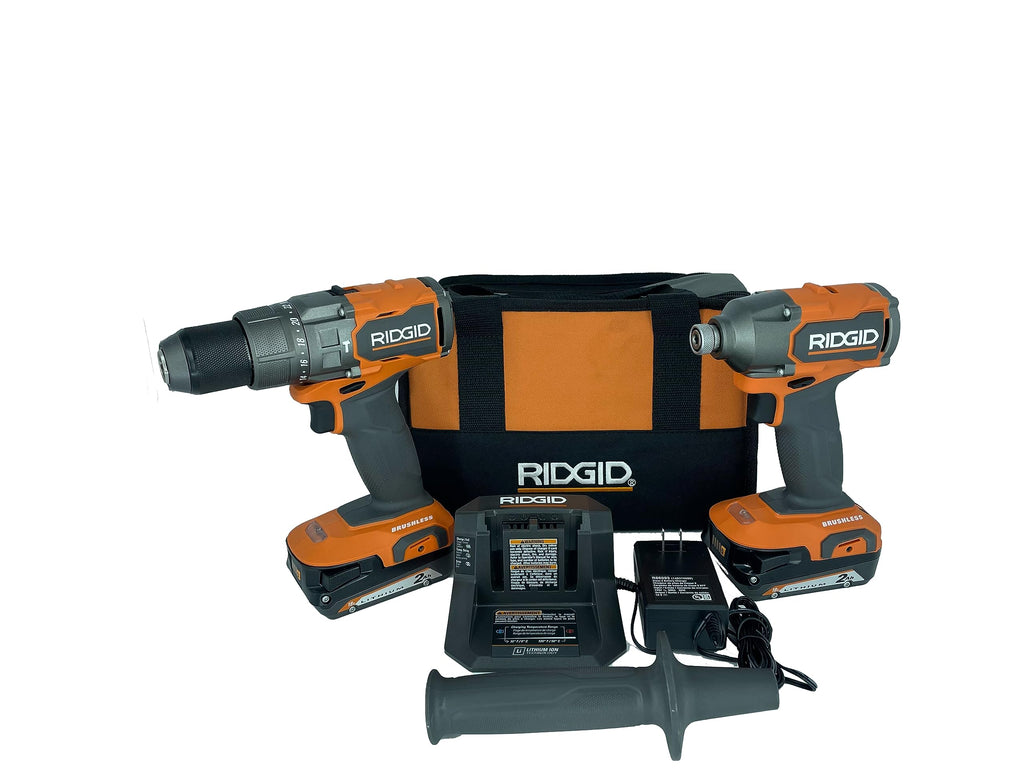 18V Brushless Drill/Driver and 3-Speed Impact Driver Kit with 2.0 Ah Batteries and Charger Y4882