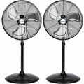 20" High Velocity 3-Speed Oscillating Pedestal Fan, 2 Pack T503