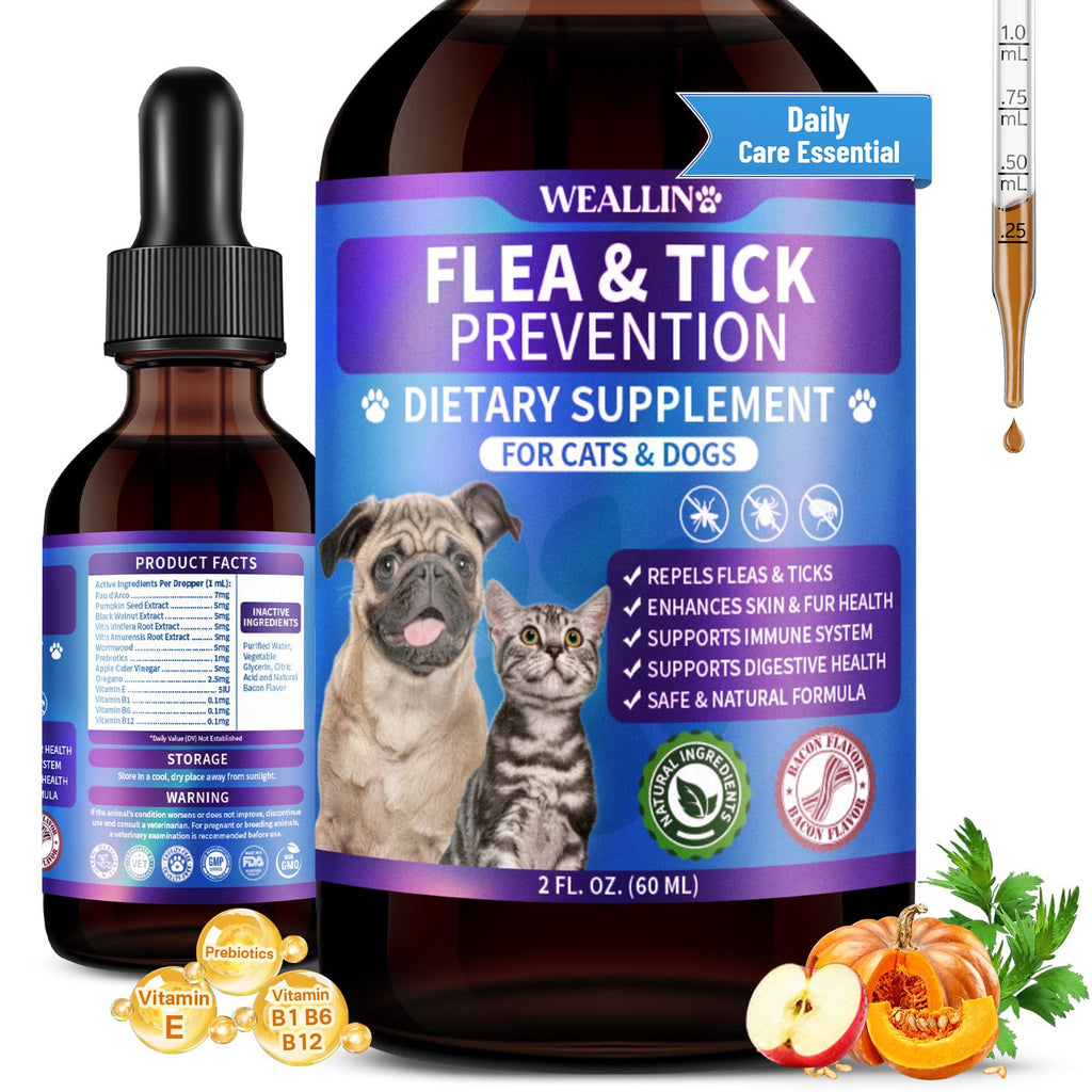 Flea and Tick Prevention Support with Multivitamin 60ml H852743