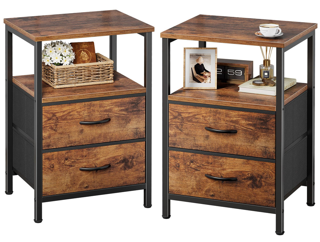 Night Stand Set of 2 with 2 Drawers U99256