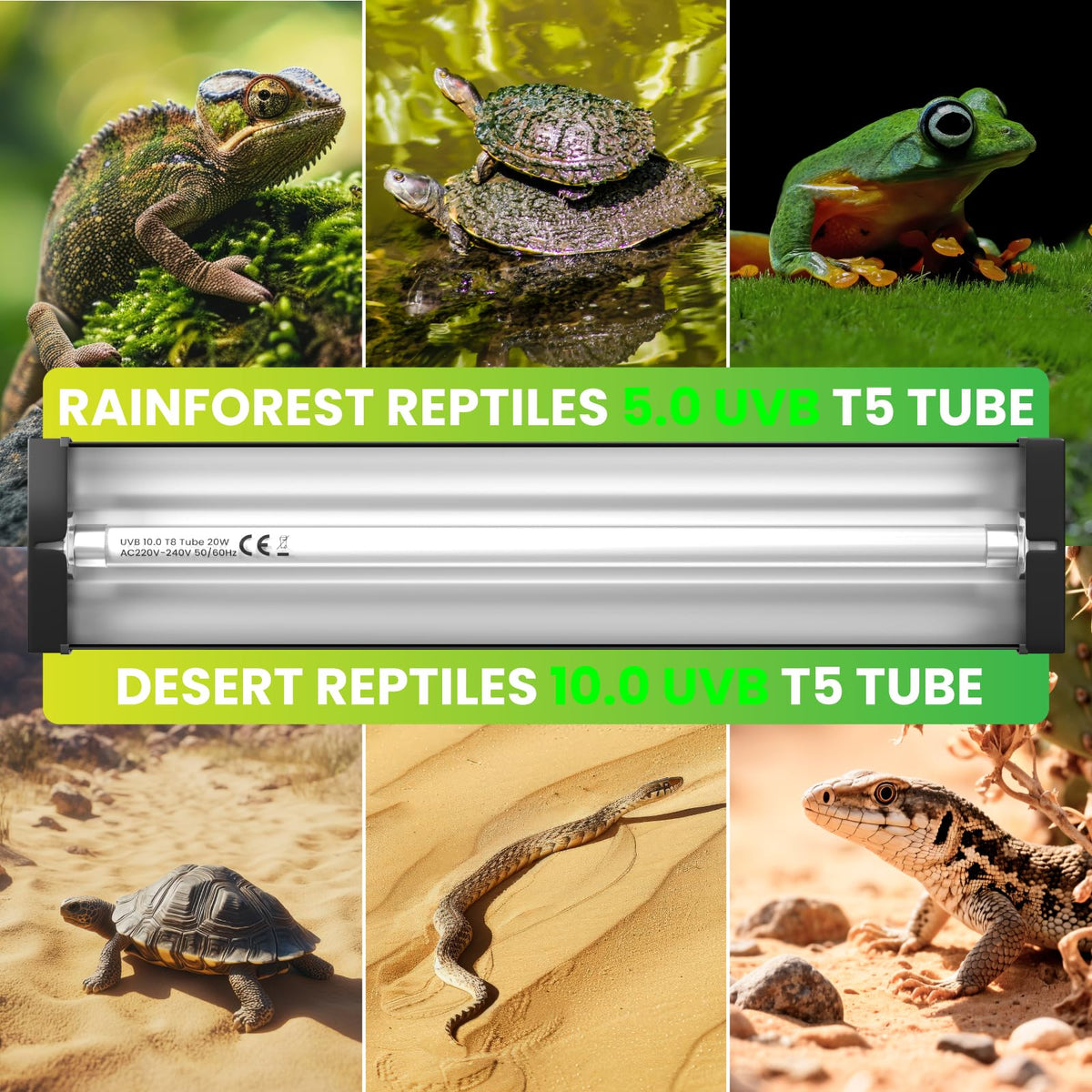 8W T5 UVB Reptile Light I41313