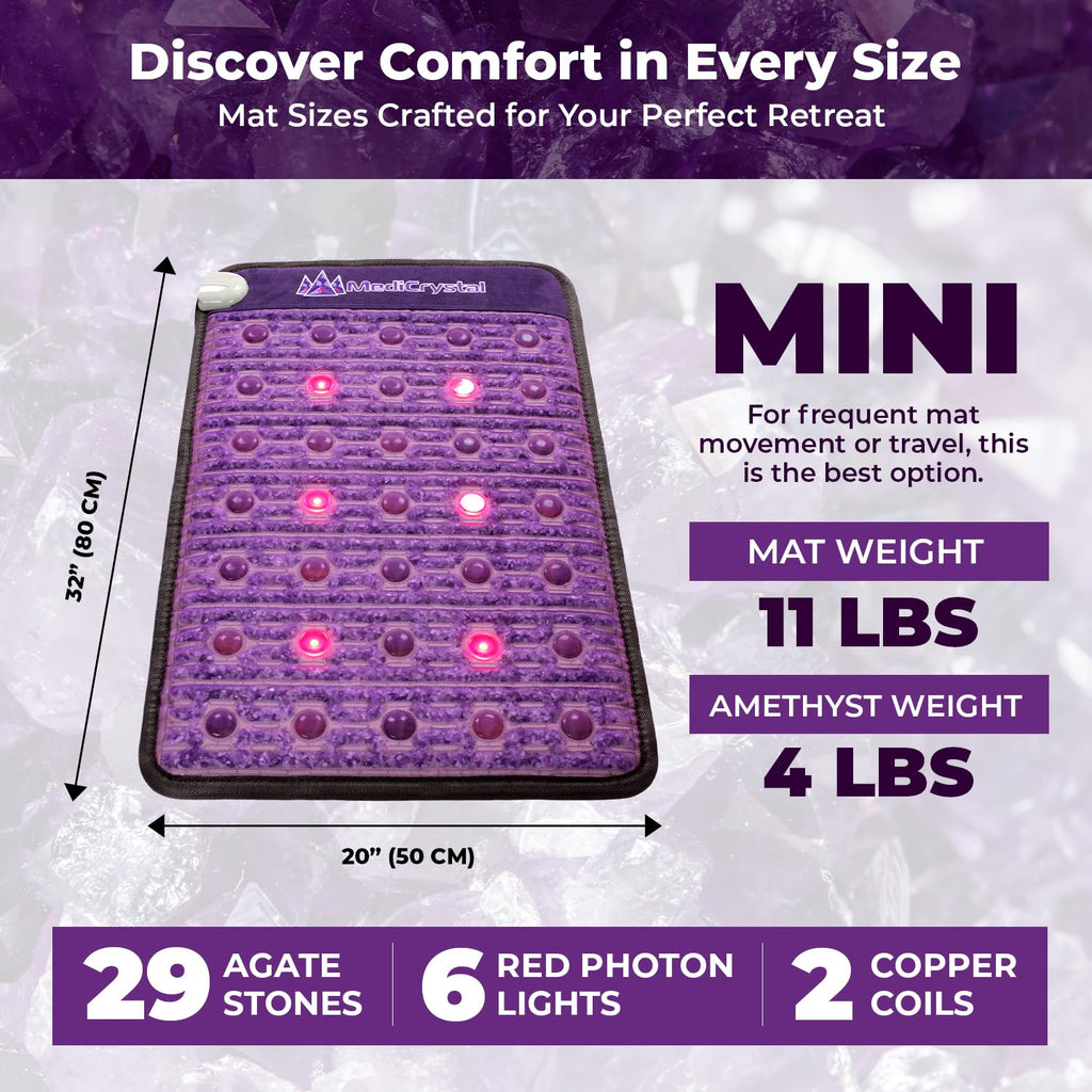 Far Infrared Amethyst Heating Pad Mini 32" L x 20"W Z669
