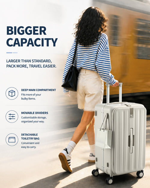 20 Inch Aluminum Frame Hard Shell Carry On Luggage with Wheels X65363