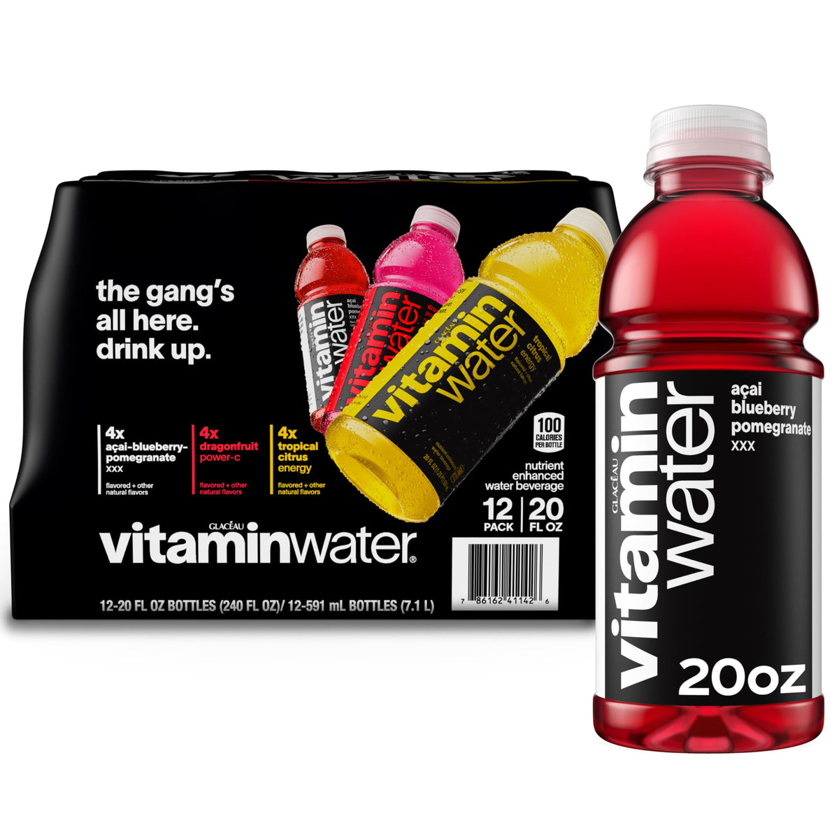 Nutrient Enhanced Flavored Water Beverage 20 fl oz 12 Pack X803622