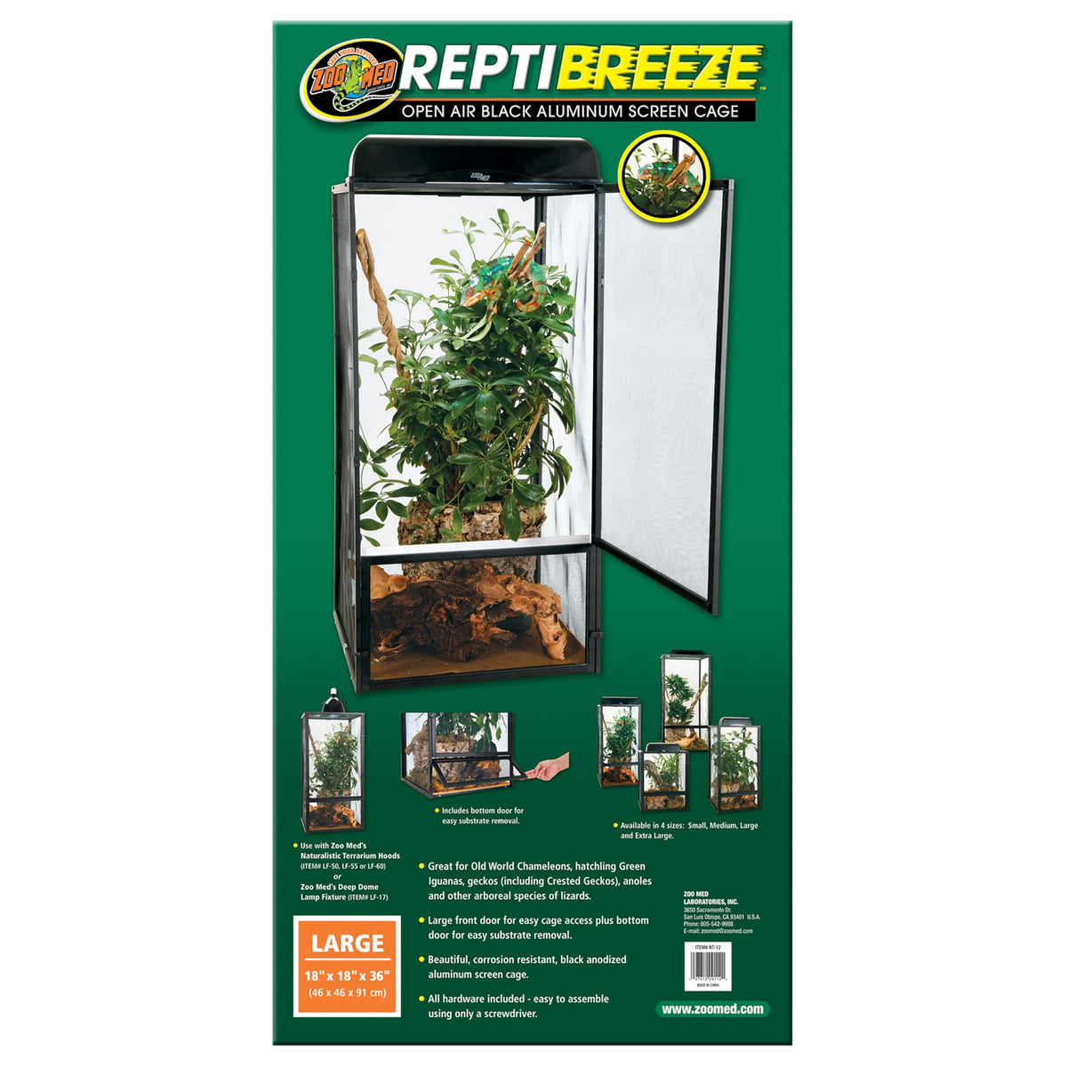 Large 18 x 18 x 36-Inches Open Air Screen Cage S16925