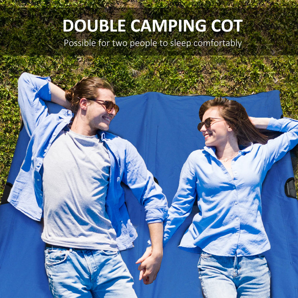 2 Person Folding Camping Cot with Carry Bag I980