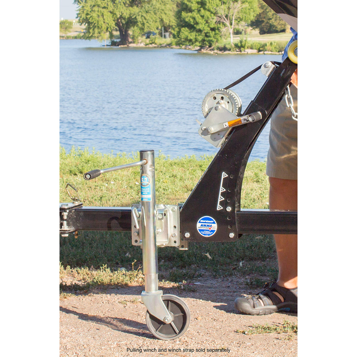 Swivel Marine Tongue Jack 1000 lb Capacity 10" Travel 6" Wheel K4516