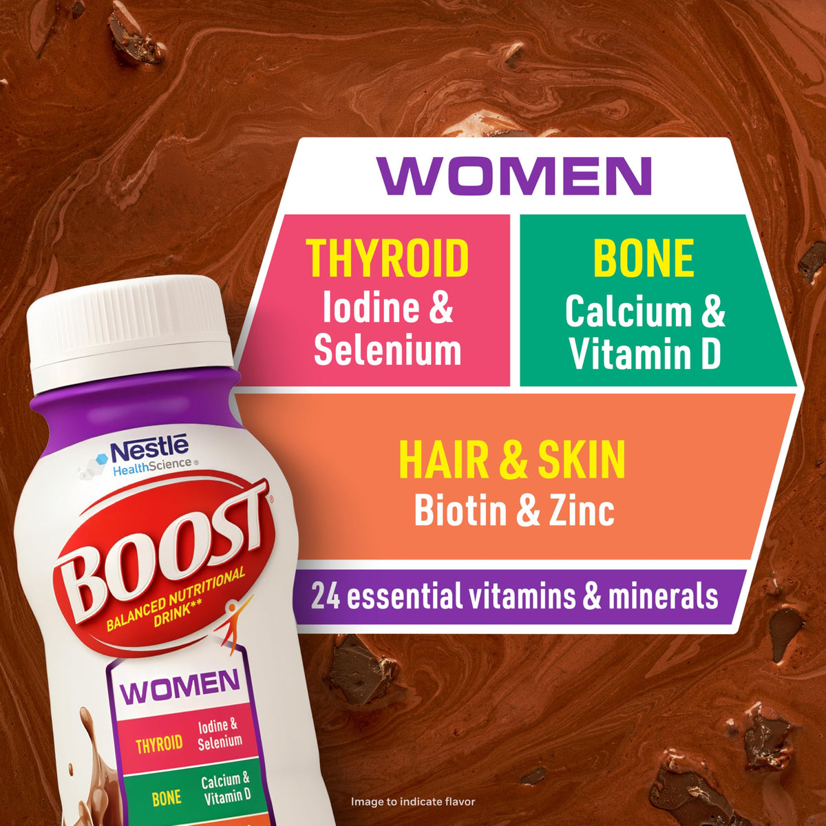 Women Balanced Nutritional Drink Rich Chocolate 8 FL OZ 24 pk R64506