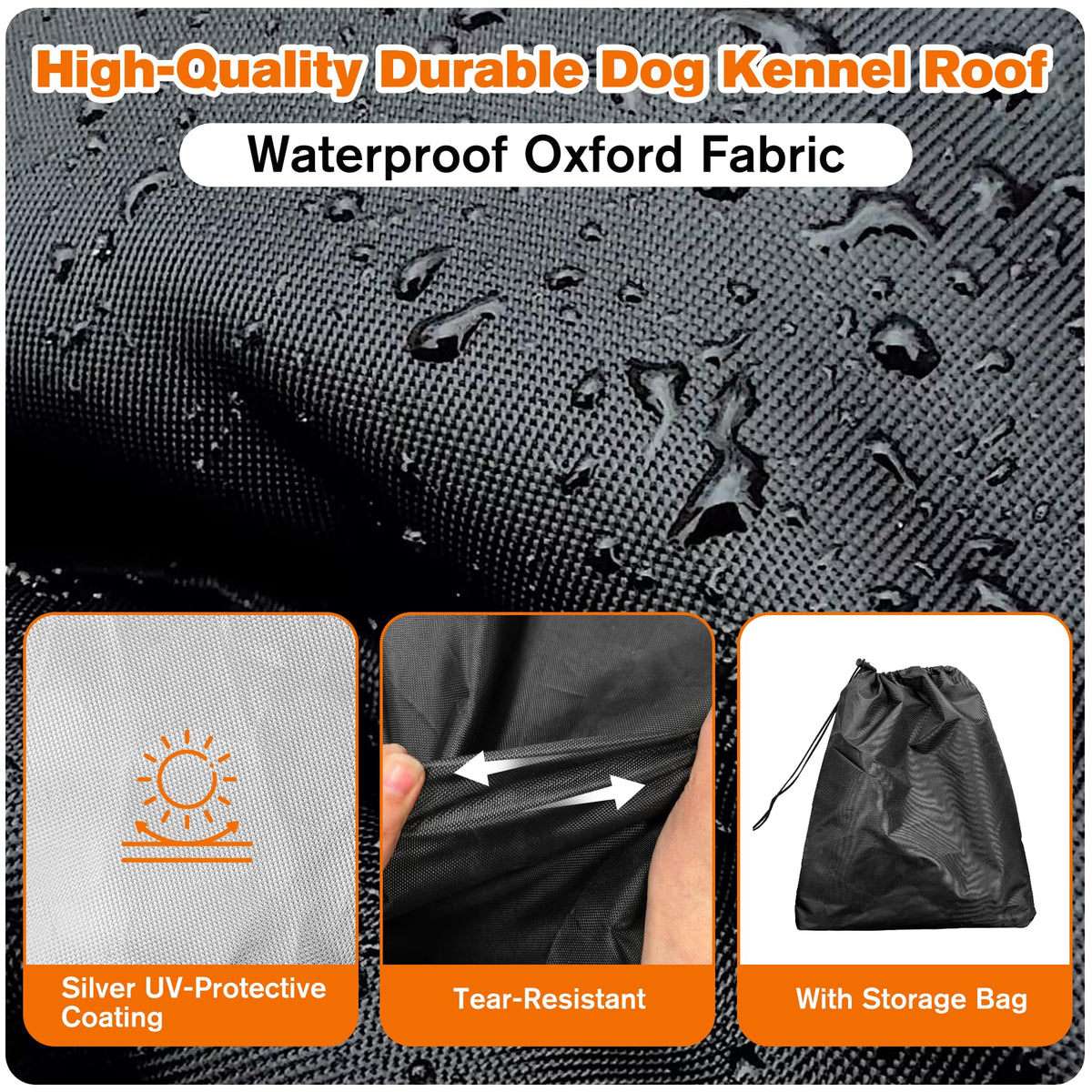 10' x 10' Waterproof 600D Oxford Dog Kennel Cover I569