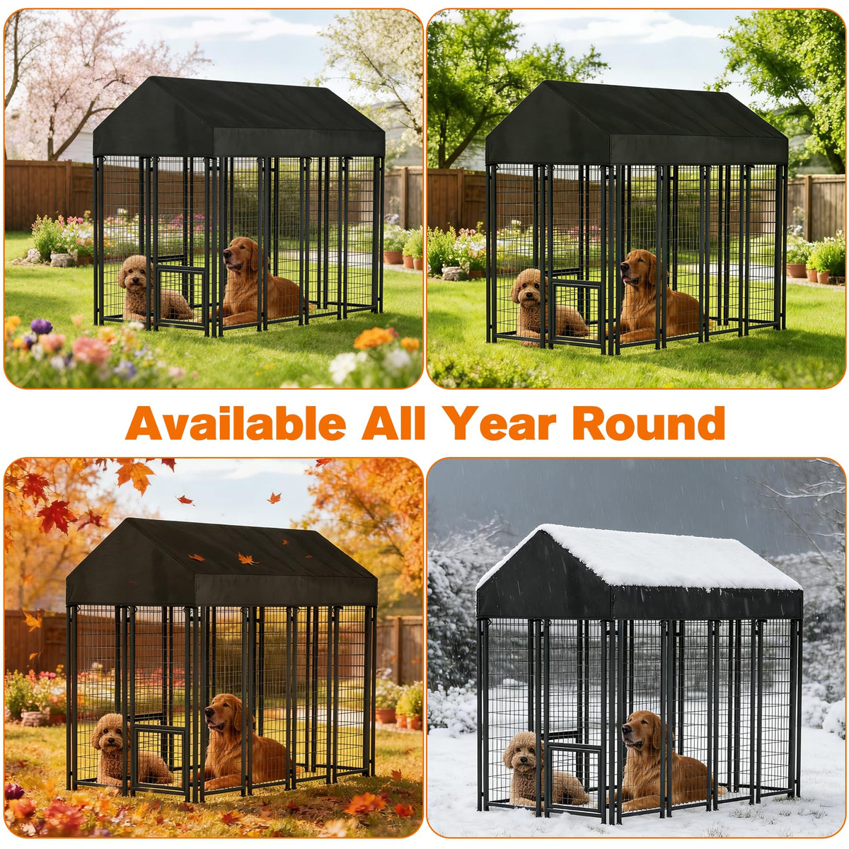 10' x 10' Waterproof 600D Oxford Dog Kennel Cover I569