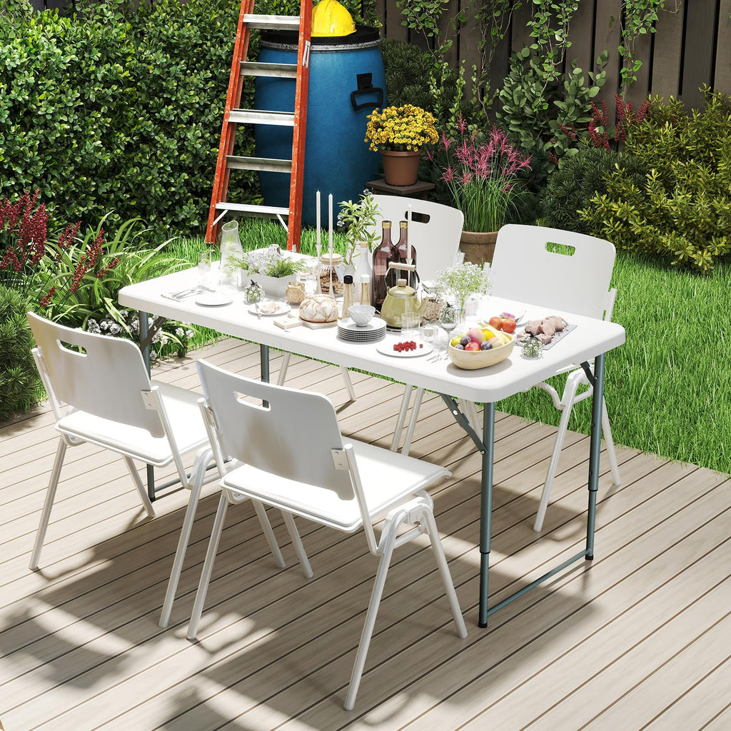 4 Foot Portable Heavy Duty Plastic Folding Table G3212